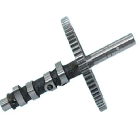 Cast camshaft with gear
