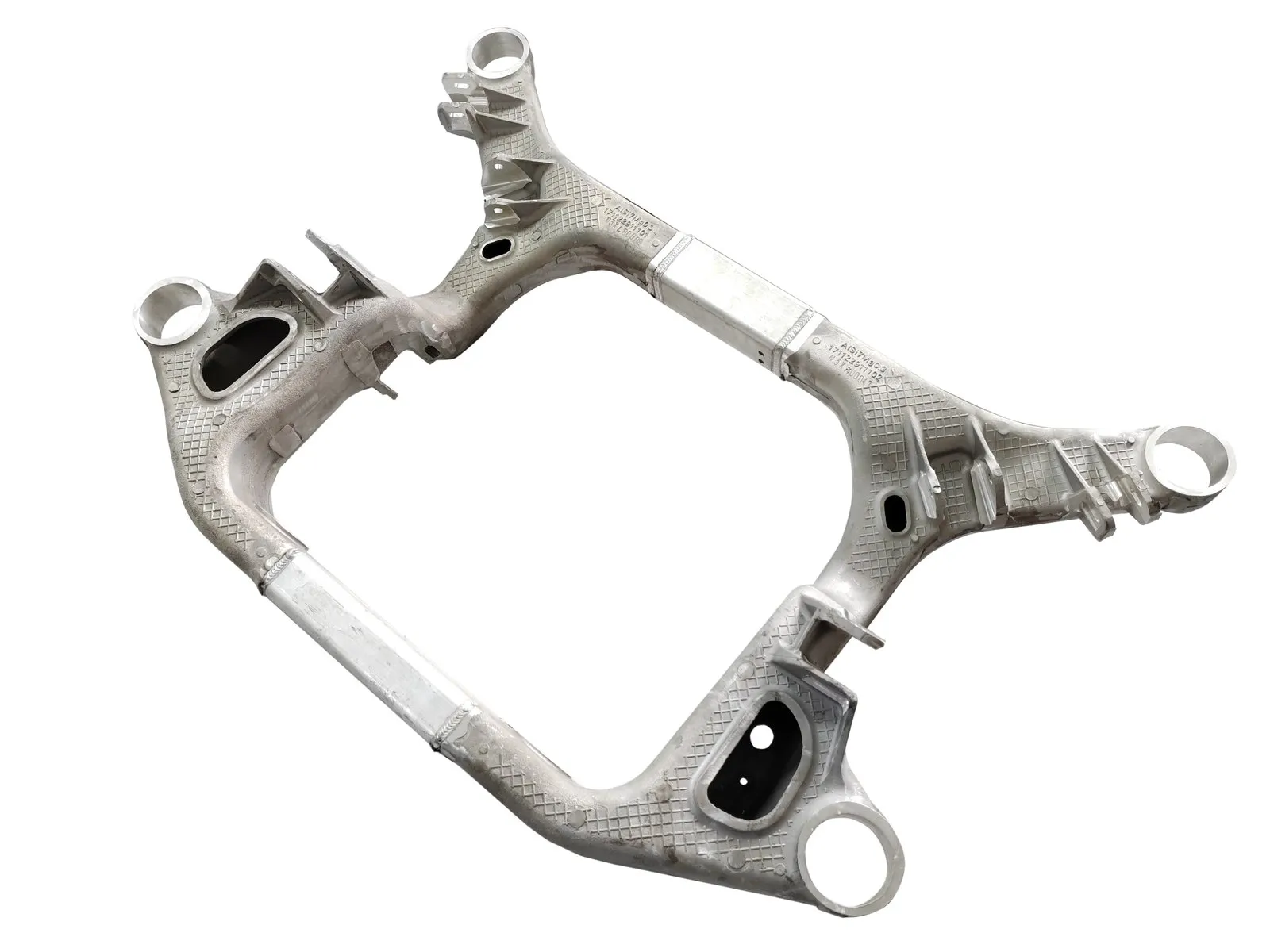 Aluminum permanent mold EV subframe