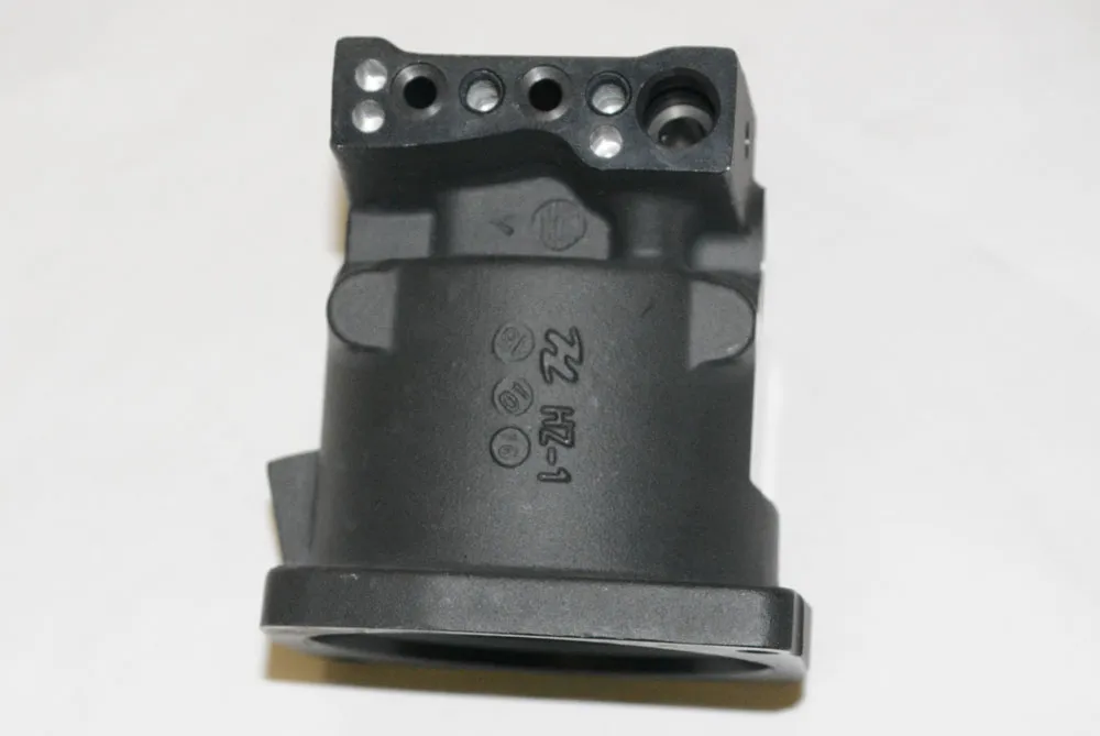 Aluminum manifold casting with black finish